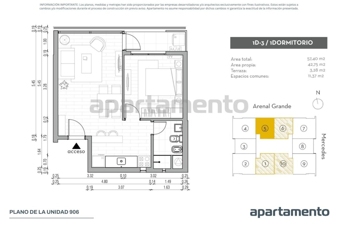 Nostrum Tower Plano Unidad 906